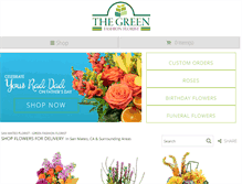 Tablet Screenshot of greenfashionflorist.com